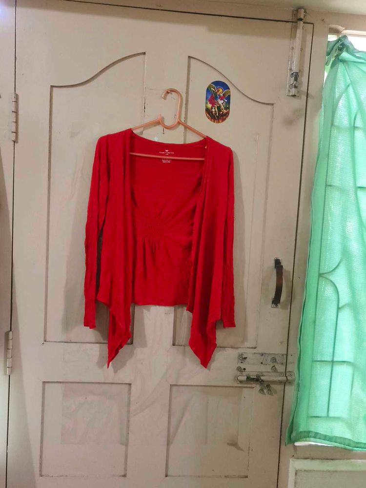 Fame forever Red Cardigan or Shrug
