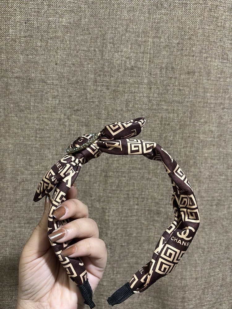 Stylish Patterned Headband with Bow