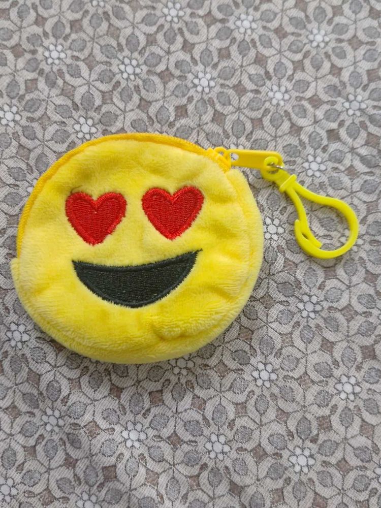 cute emoji coins pouch.