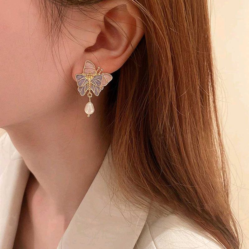 Butterfly Drop Earrings