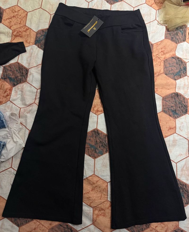 Stylish Black Flared Pants