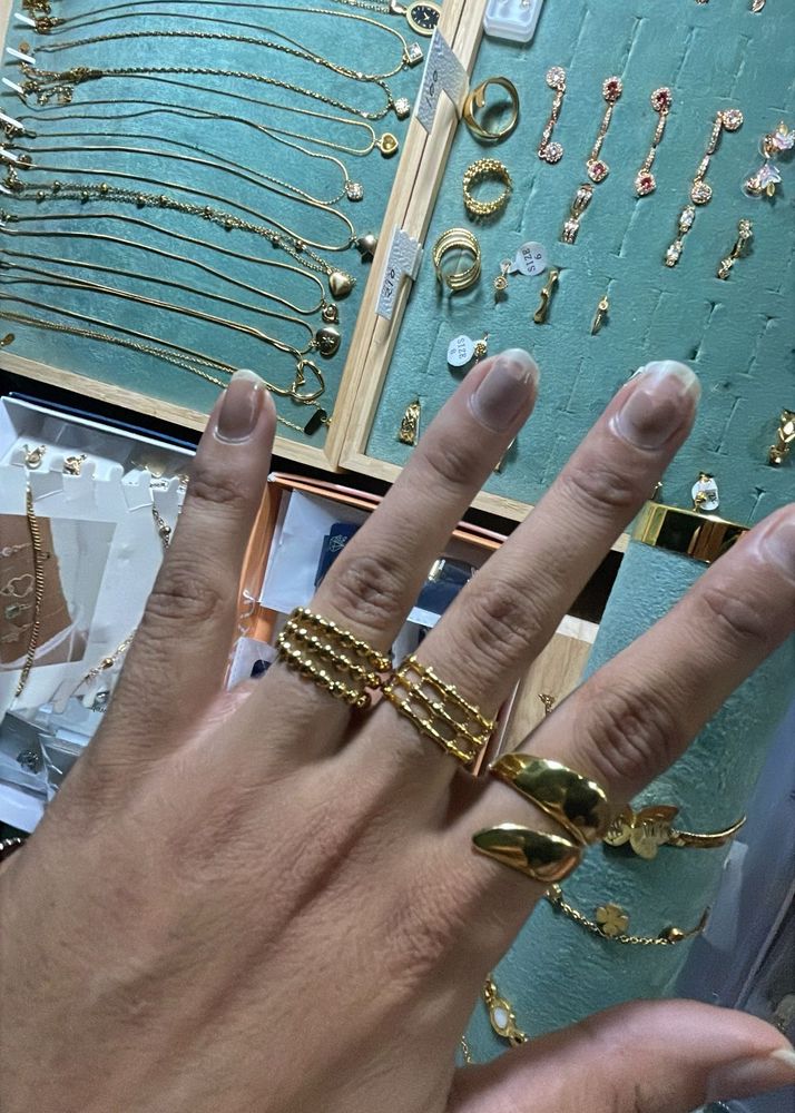 Chic Gold Stackable Ring Set -4