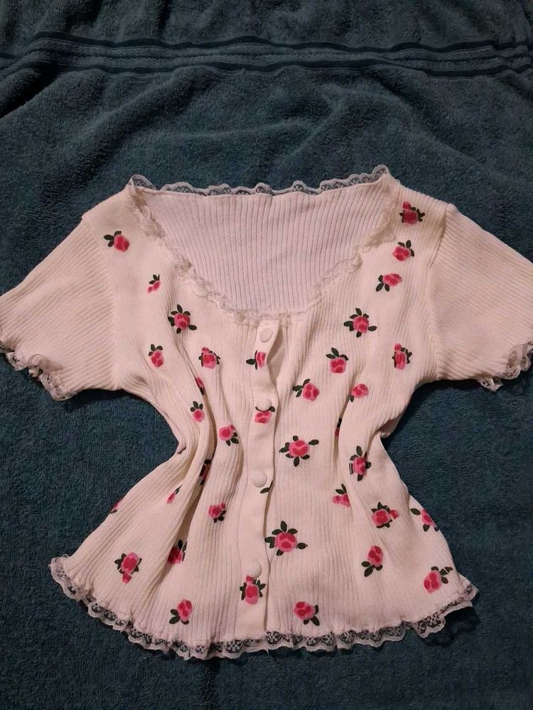 Cute Floral Cardigan