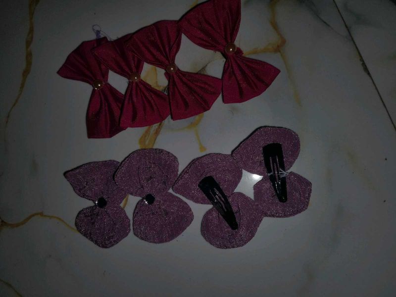 Set of Cute Hair Clips for Girls