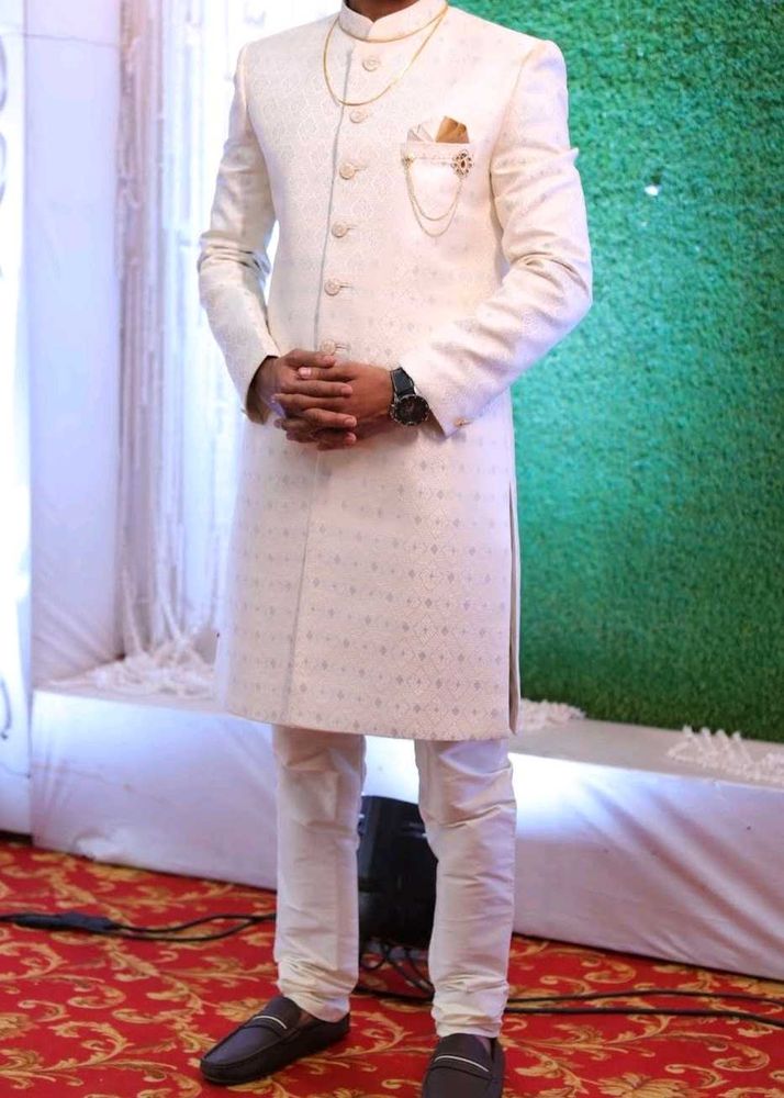 Elegant Cream Sherwani for Men