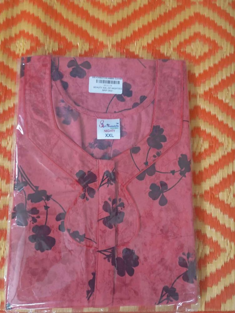 Nighty Zip Type Pink XXL