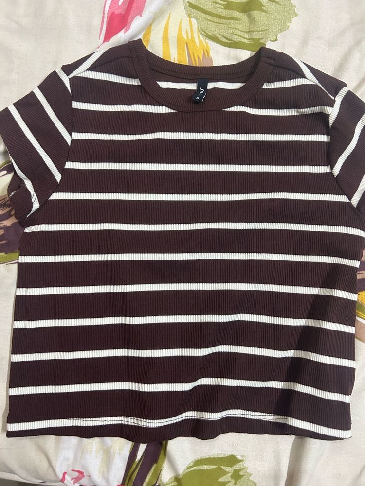Striped Cropped T-Shirt