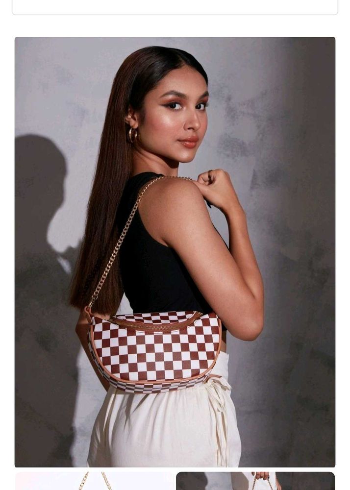 Checkered Crossbody Bag