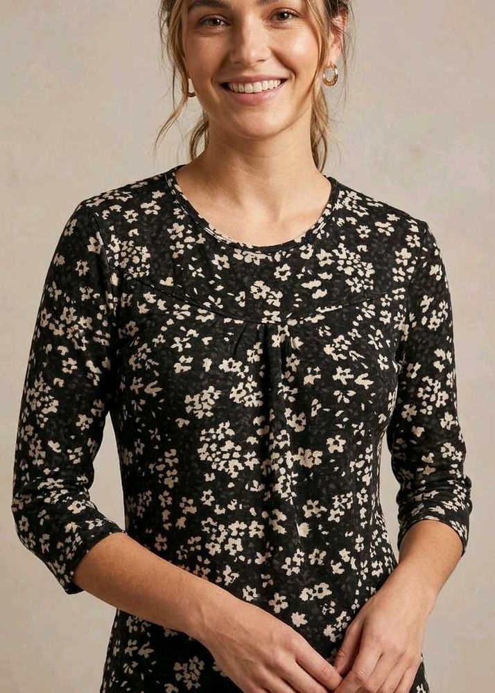 Chic Floral Print Top