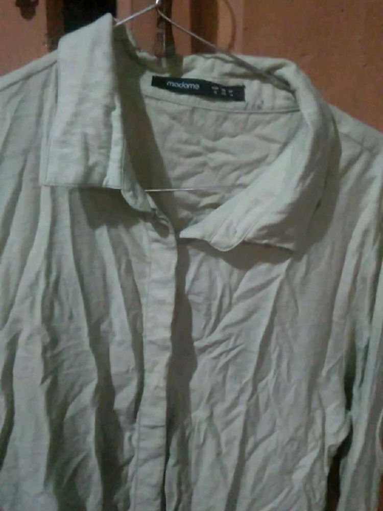 Light Green Button-Up Shirt