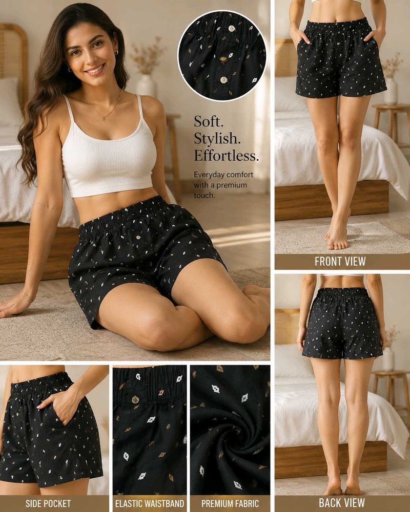 Comfy Premium Printed Pajama Shorts