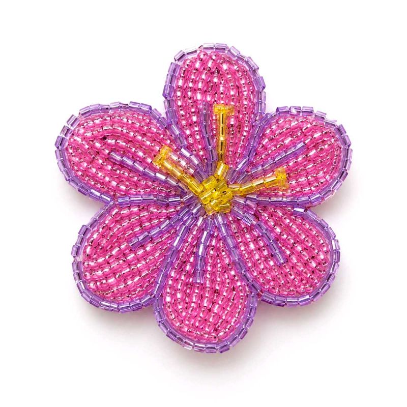 Handmade Beaded Flower Brooch