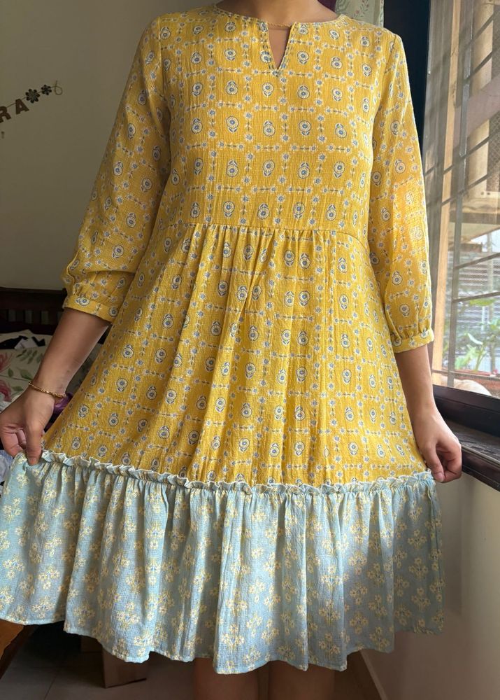 Yellow Floral Dress