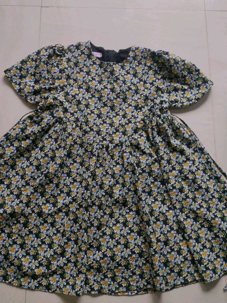 Charming Floral Print Dress