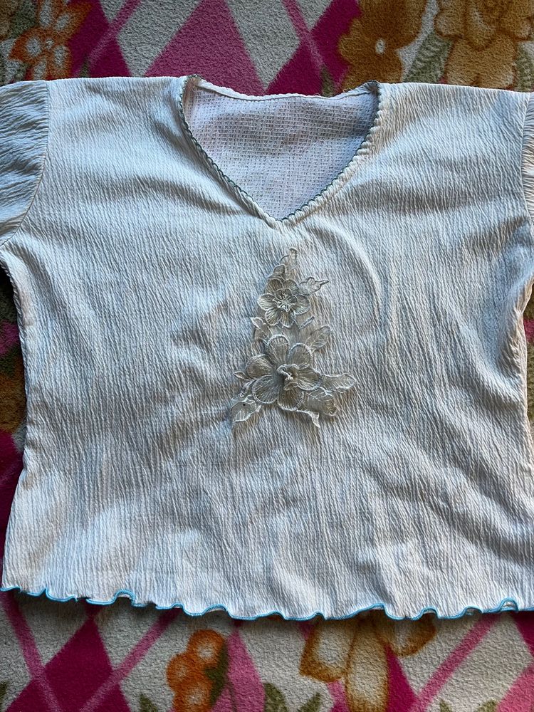 White Stretchable Top
