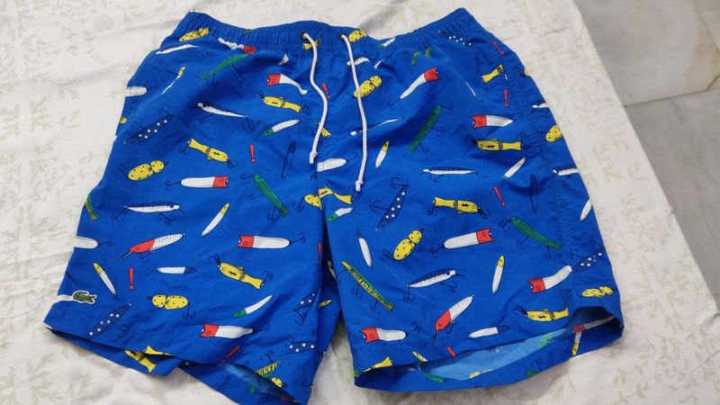 LACOSTE  LIVE FISH PRINT SWIM TRUNK