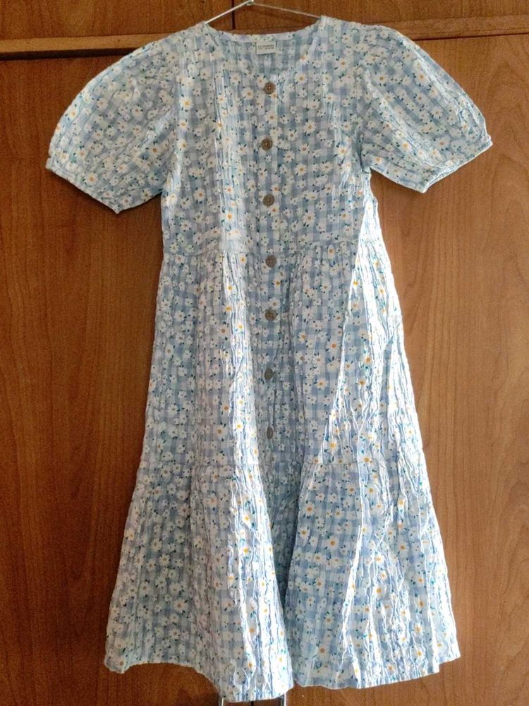 Blue Floral Prairie Dress