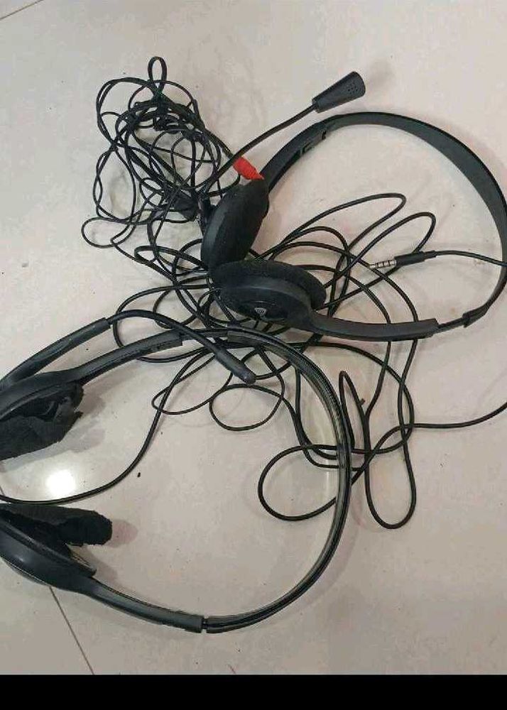 non working Wired Headset with Microphone