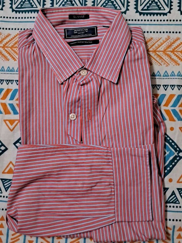Arrow Slim Fit Striped Shirt