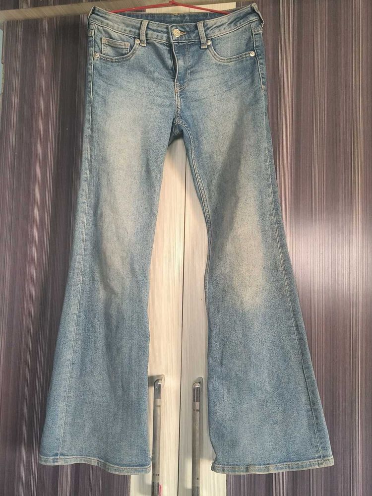 Flared Denim Jeans