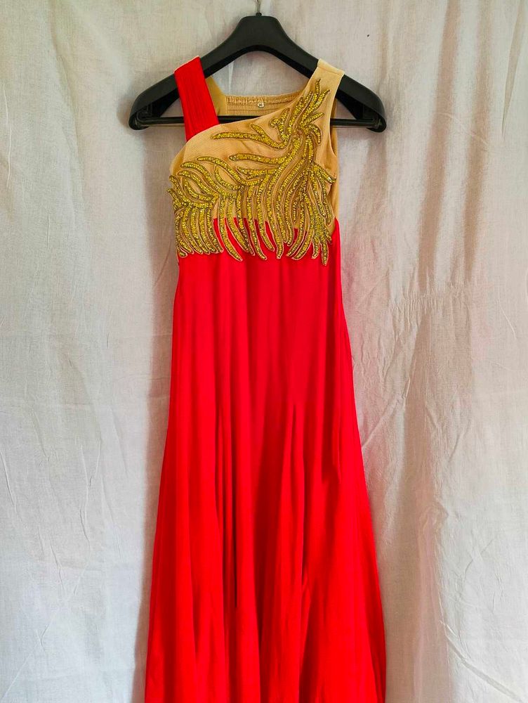Red One Piece Dress For Girls
