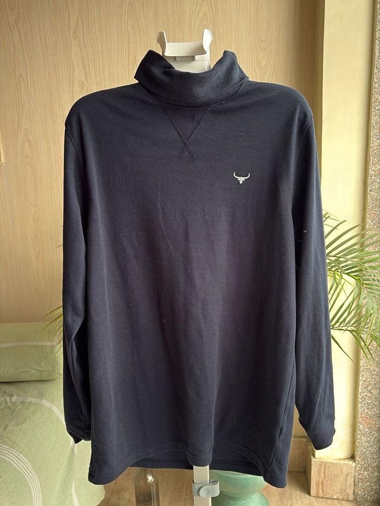 Navy Blue Turtle Neck