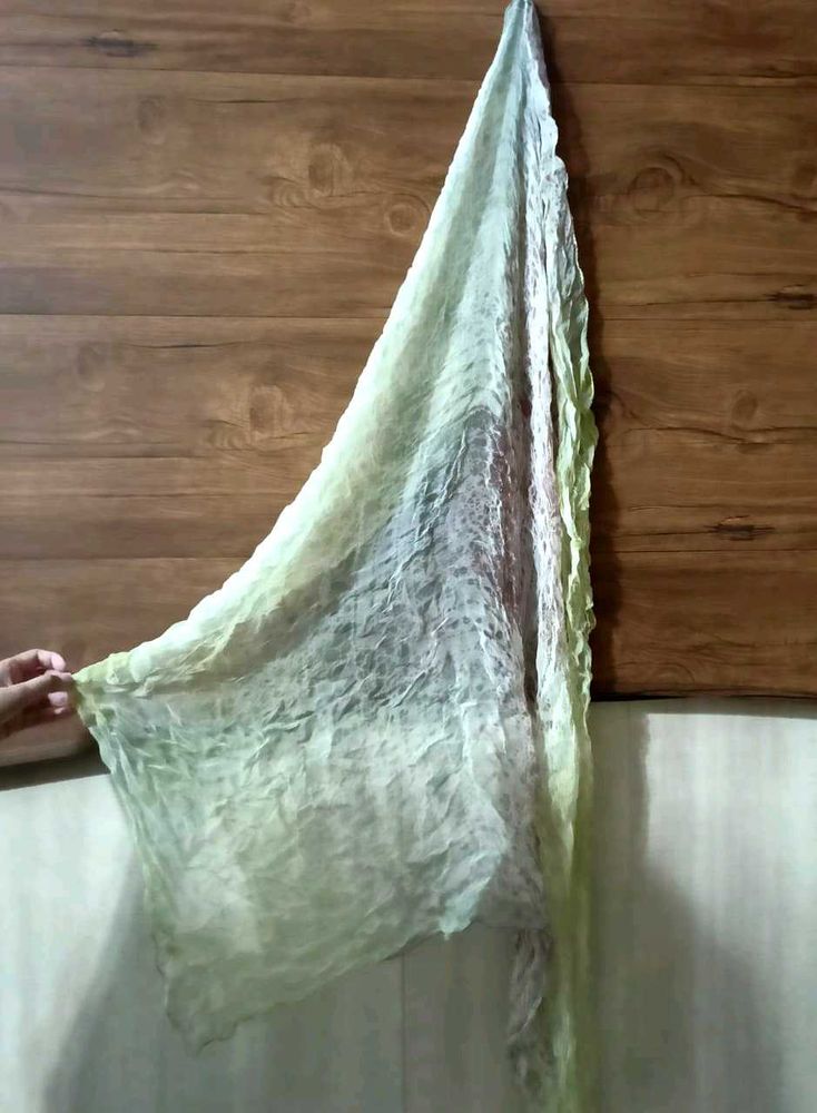 Green Grey Printed Scarf