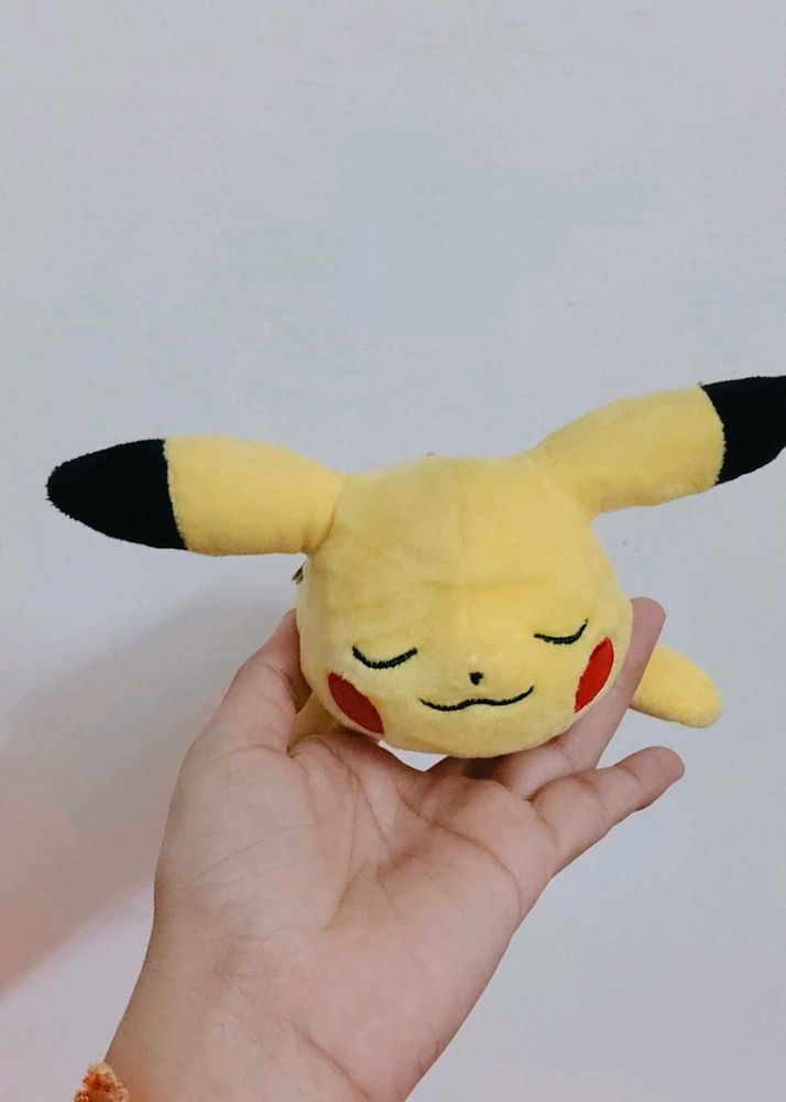 Cute Sleeping Pikachu Plush Toy keychain