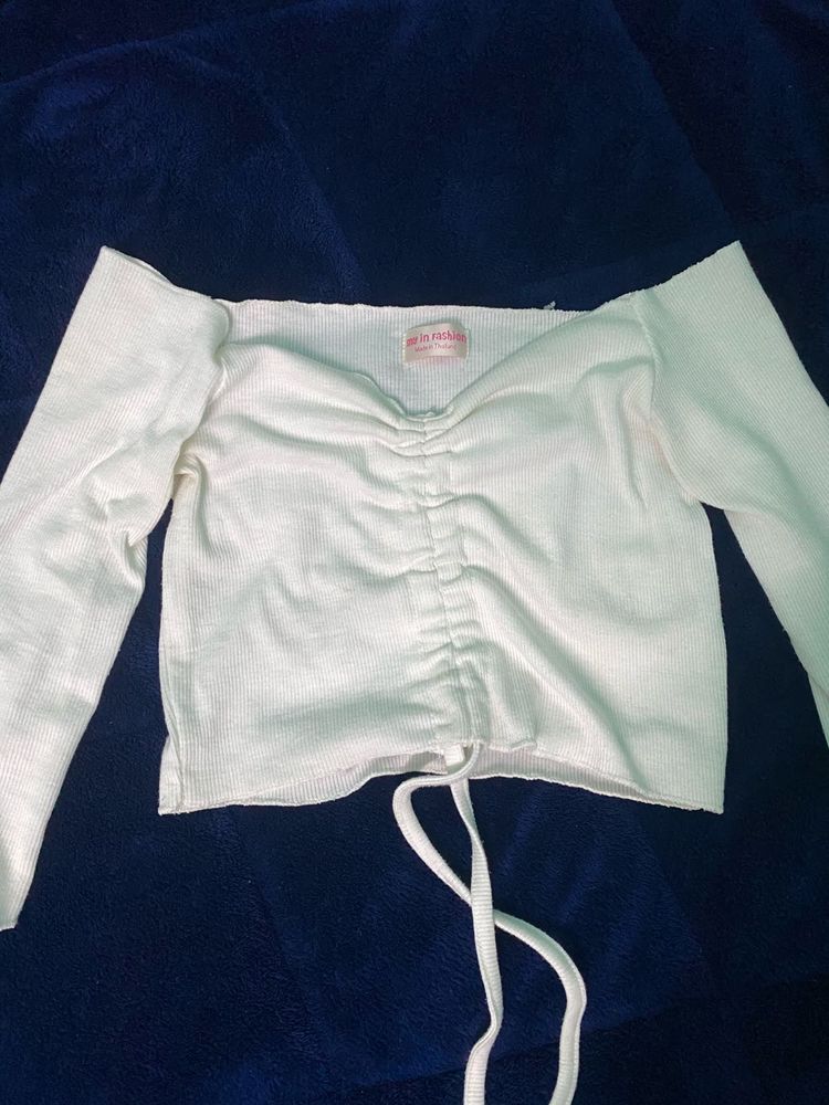 cute white crop top
