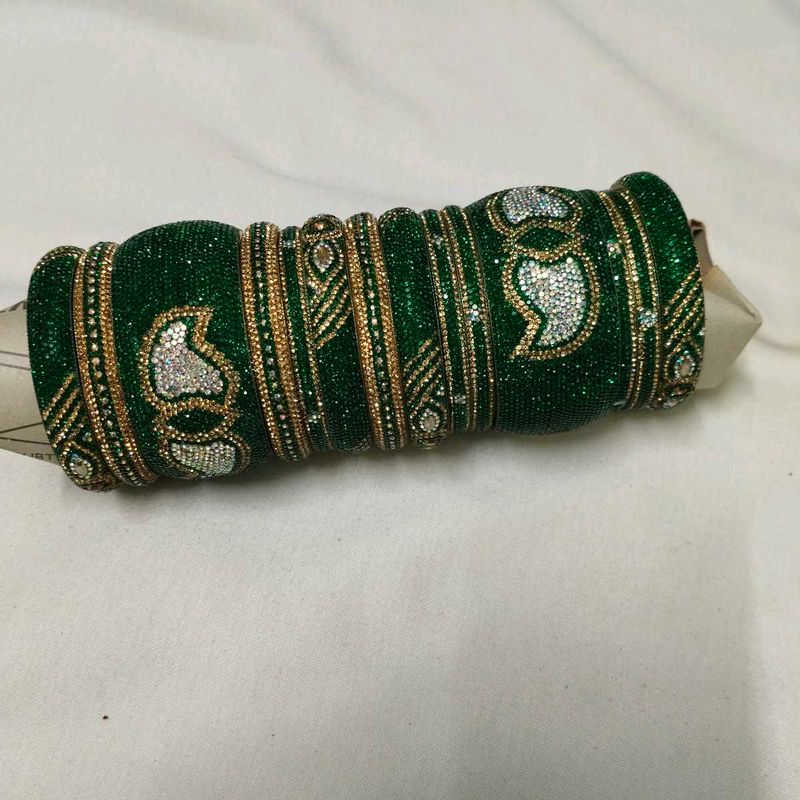 Beautiful Green Bangles Set