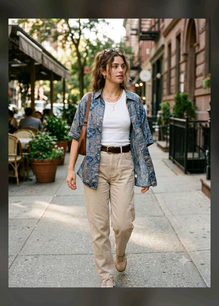 Stylish Relaxed Fit Khaki Pants