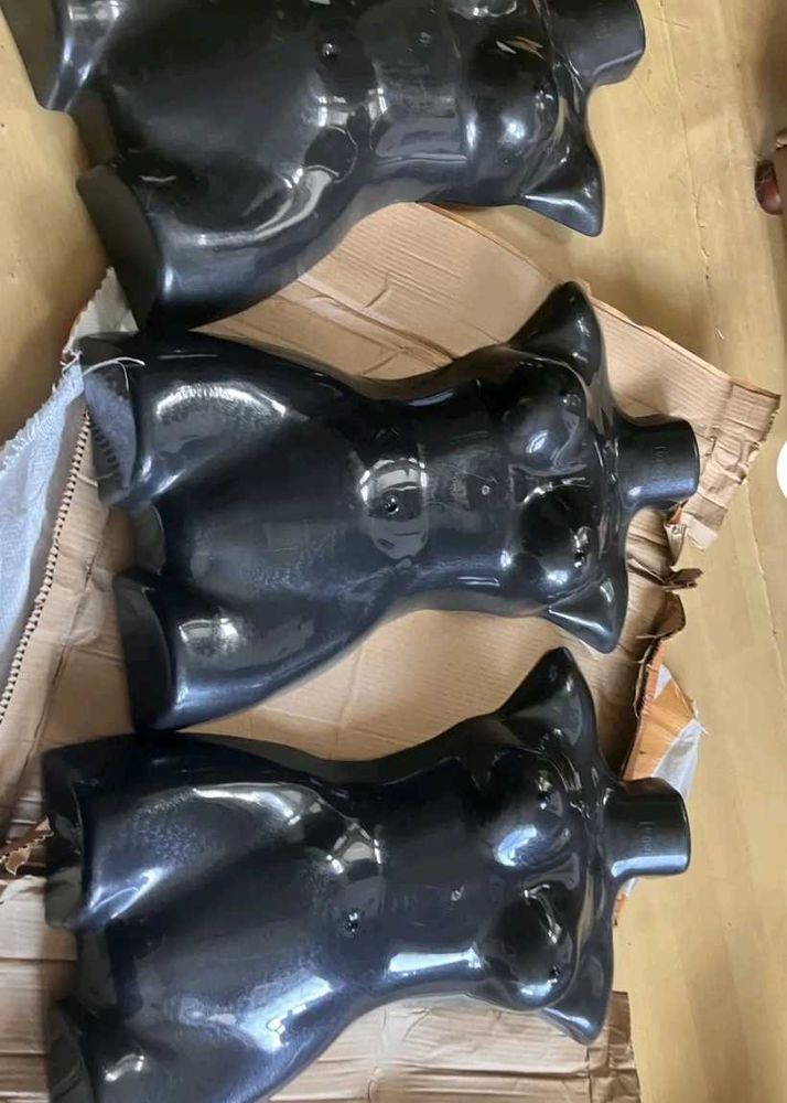 1 Black Mannequin Torso Display with hollow back