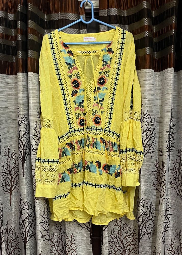 Tory Burch *Copy* Embroidered Mini Dress