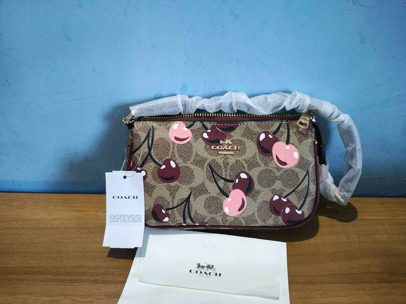 Coach Cherry Print Clutch Pouch