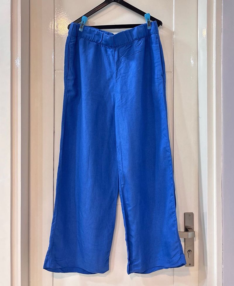 Blue Wide Leg Pants