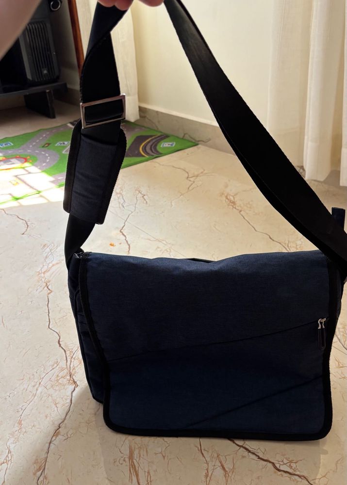 Navy Blue Messenger Bag