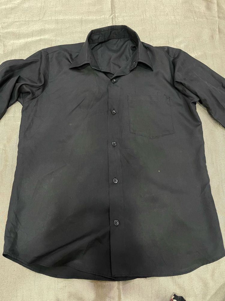 Classic Black Button-Up Shirt