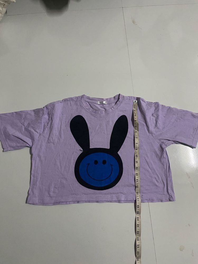 Purple Bunny Graphic Tee
