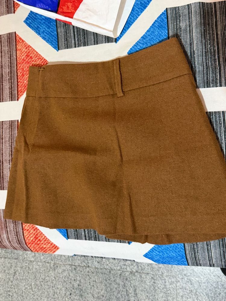 Brown Mini Skirt