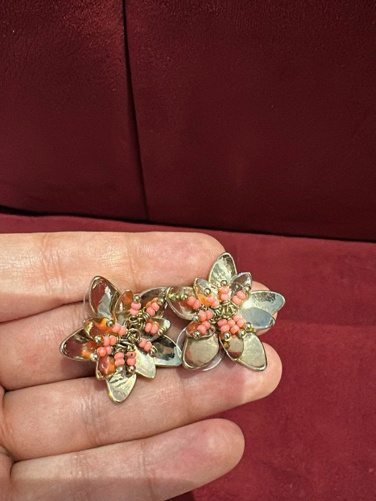 Floral Beaded Earrings