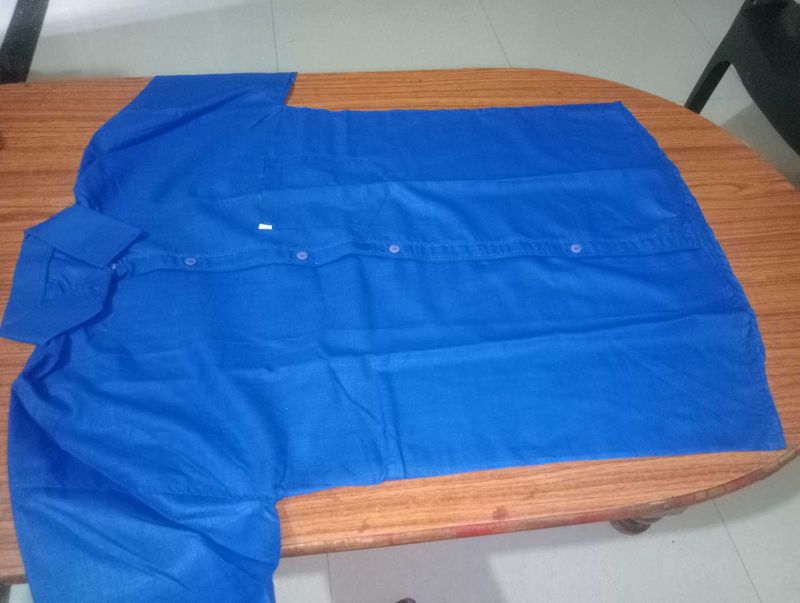 Men's Blue Casual Shirt