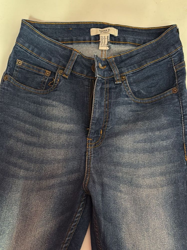 Forever 21 Blue Denim Jeans
