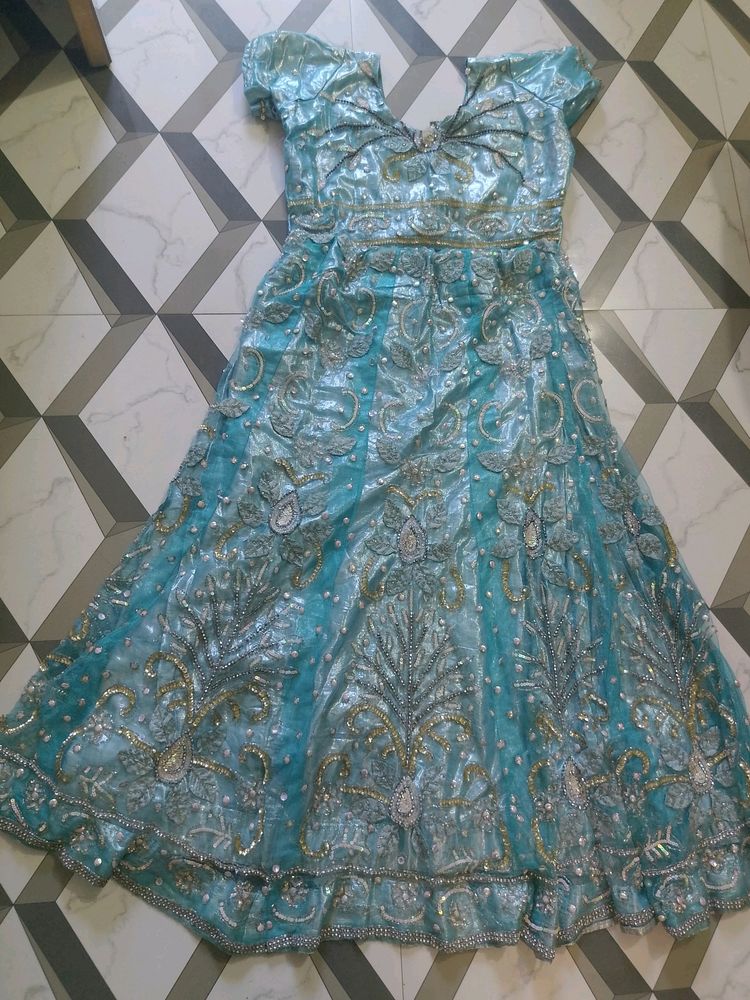 Women Blue Lehnga