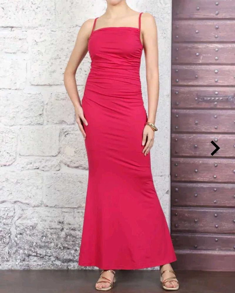 Chic Ruched Maxi Dress