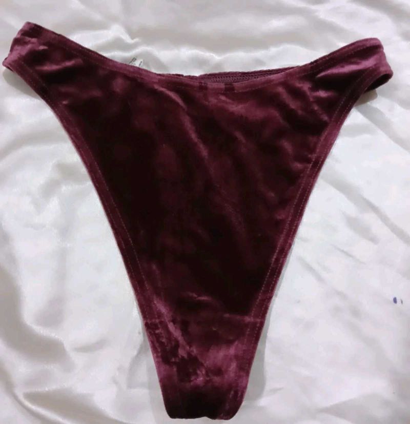 Velvet Thong Panty