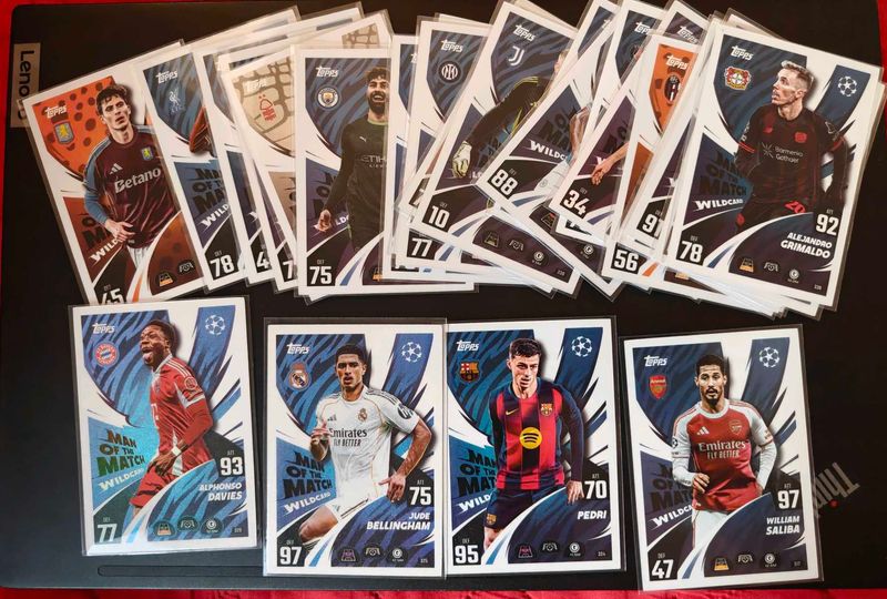 Topps UCL Man of the Match 25-Cards Lot