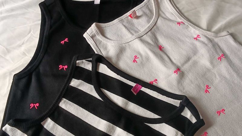 Set of 3 Cute Tank Tops