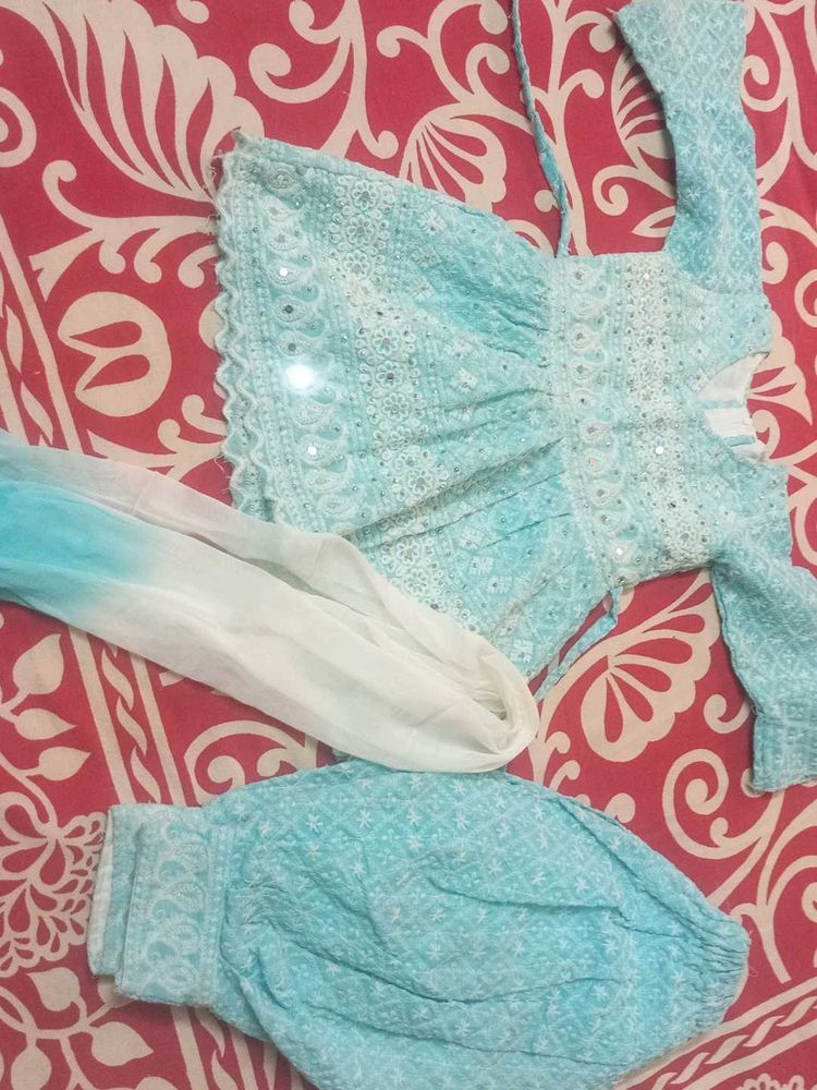 Beautiful Blue Ethnic Kurta Set