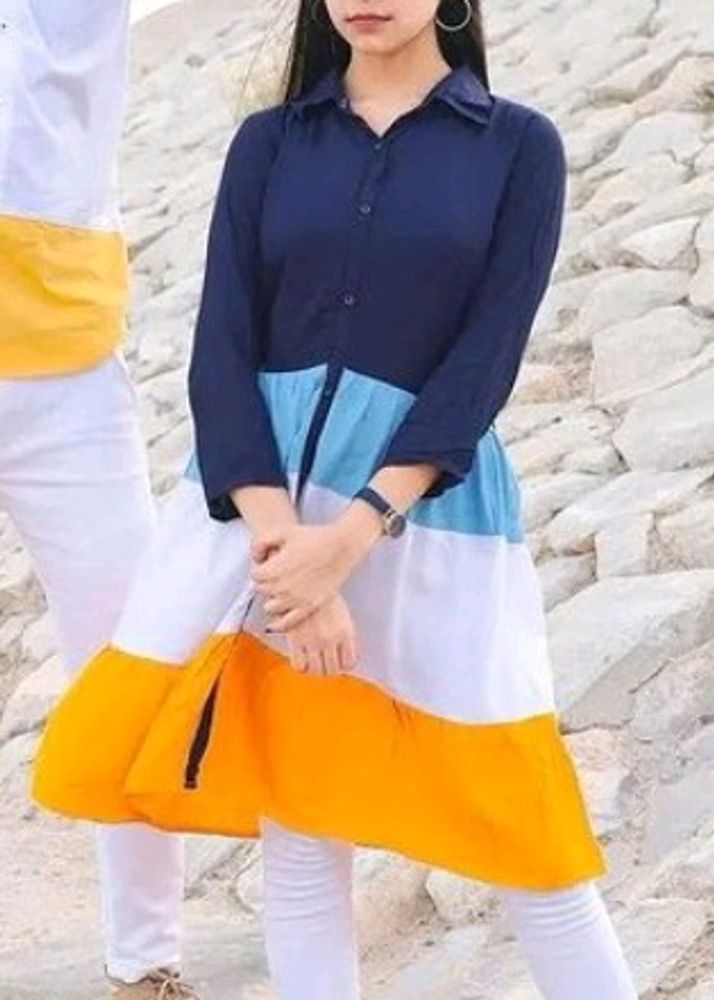 Multi Colour Dress For Summer.. Limited Deal