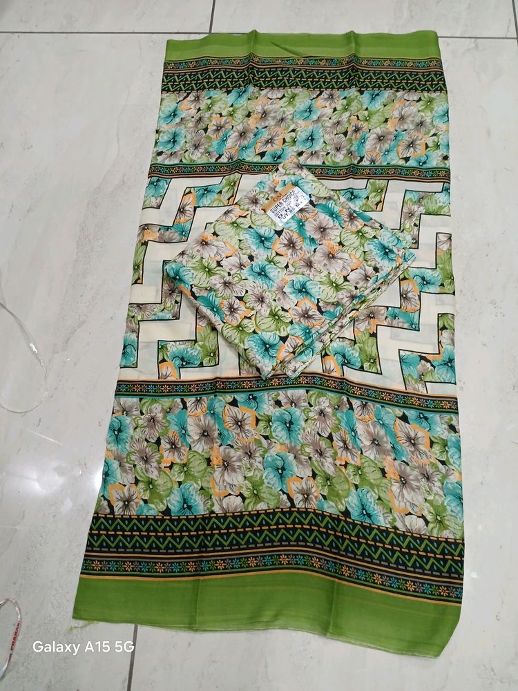 5 Meter Cotton Fabric With Duptta